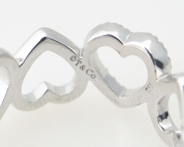 Buy Tiffany Metro Heart Ring K18WG (18K White Gold) Ring No. 9 from ...