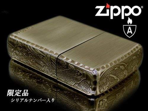 アウトドア用品 アーマー限定zippo ペア鯉3ER-CARP アンティークBr (A