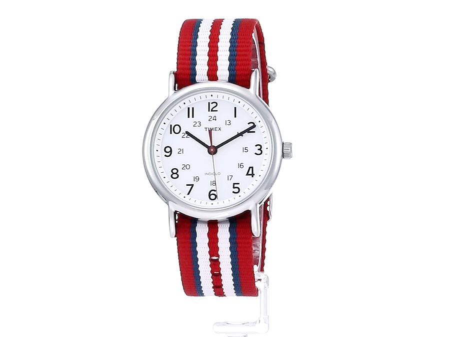 Timex TIMEX Weekender Central Park White x Red Blue White T2N746 Regular Import