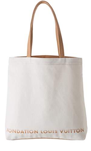  Louis Vuitton Bag LV-FDT-BE Fondation Louis Vuitton Canvas Tote  Bag White/Beige FONDATION LOUIS VUITTON Shoulder, white/beige : Clothing,  Shoes & Jewelry