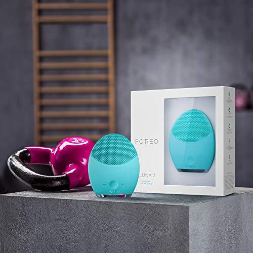 FOREO LUNA 2 油性皮膚電動潔面刷矽膠聲波振動綠色1 件- 網購日本原版