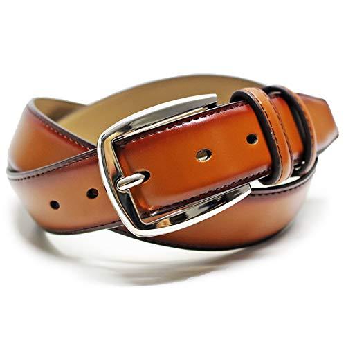 (E.L.A. BLACK LABEL) [E.L.A. BLACK LABEL] British traditional casual belt  genuine leather cowhide antique / light brown