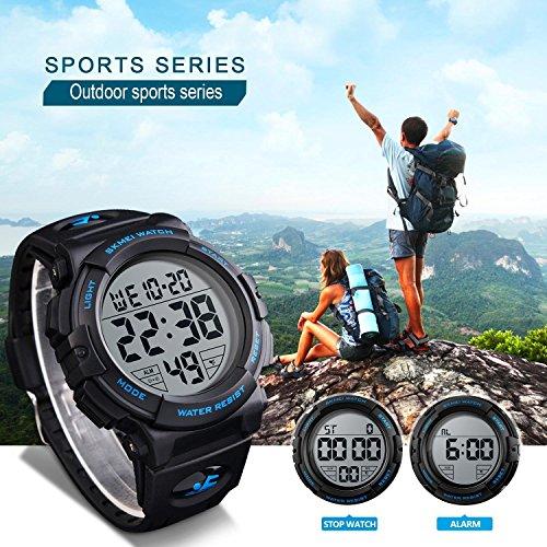 Waterproof watch hot sale with stopwatch