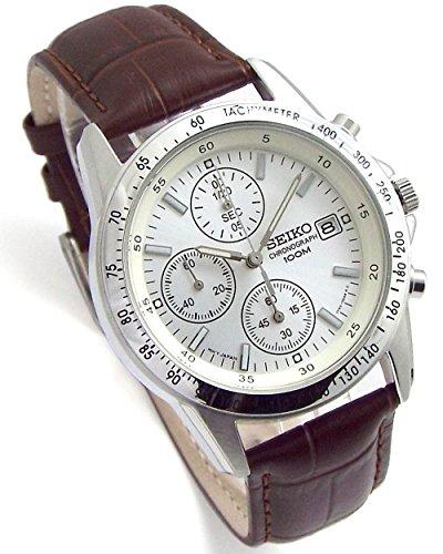 Buy SEIKO Chronograph Watch Genuine Leather Set Domestic Seiko Regular Distribution White Deep SND363P1-DB [Parallel Import] from Japan - Buy authentic Plus exclusive items from | ZenPlus