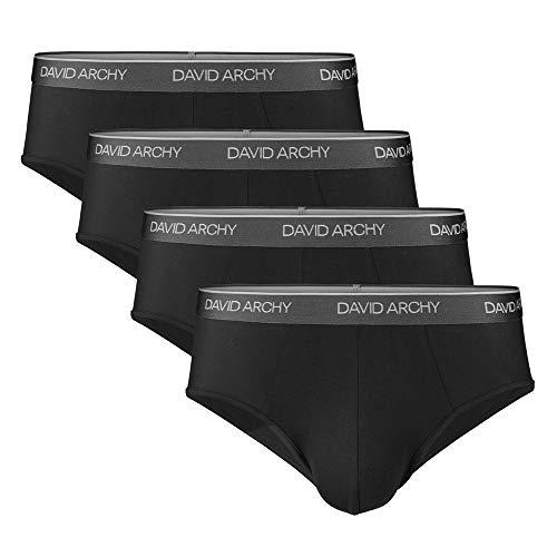 Buy (David Archy) David Archy Briefs Non-steaming Front Closed Men's Bamboo  Fiber 4-Pack (Black) L (US Size)-Japanese Size LL Equivalent DANK08B from  Japan - Buy authentic Plus exclusive items from Japan