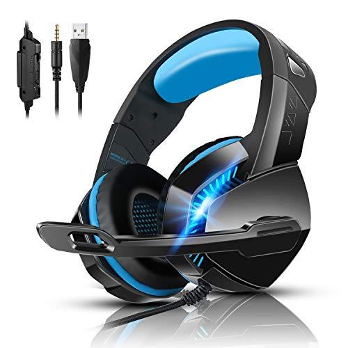 Buy Gaming Headset ps4 Headset Wireless bluetooth Gaming Fort Night ps5 LED Headphones Microphone PC Headphones Bluetooth Noise Canceling Headset Lightweight Stretchable Gaming PC Skype fps vs. from Japan - Buy