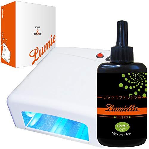 Buy [Lumiera] [CX111S] 36W UV light resin liquid 65g with high power timer  gel resin [3 months warranty for peace of mind] [with easy-to-understand  instruction manual] [color: white + resin liquid 65g]