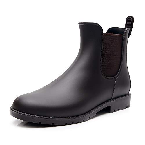 [Tomorrow's star] Rain shoes Ladies rain boots Rain shoes Side gore Sunny  and rainy brown 24.5 ~ 25.0cm