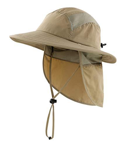 Buy (Connectyle) Connectyle Kids Summer UPF 50+ Flap Cap Quick-drying  Wide-brimmed Sun Hat UV Cut Safari Hat Kids Boys Fishing Hat Khaki from  Japan - Buy authentic Plus exclusive items from Japan