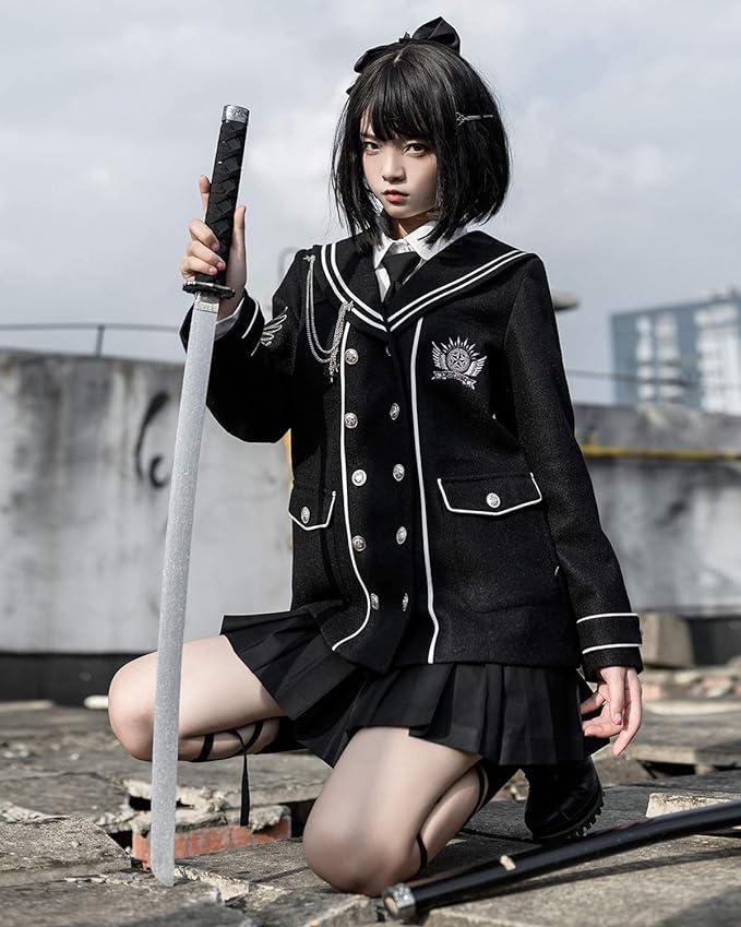 タイツ 黒 ロリータ コスプレ ゴスロリ いかれ ボーダー柄 包帯