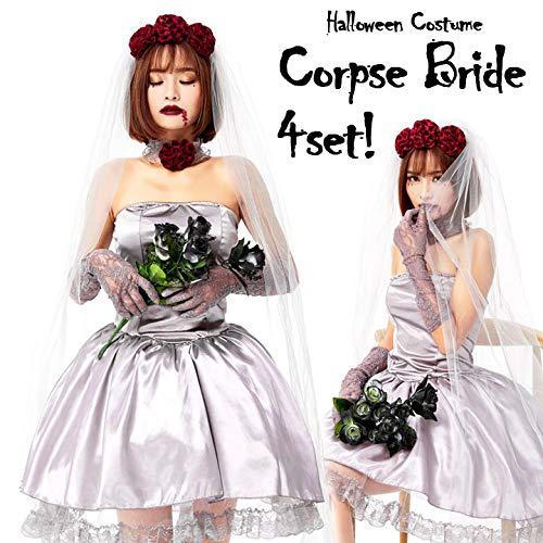 Plus Size Sexy Zombie Bride Costume for Women