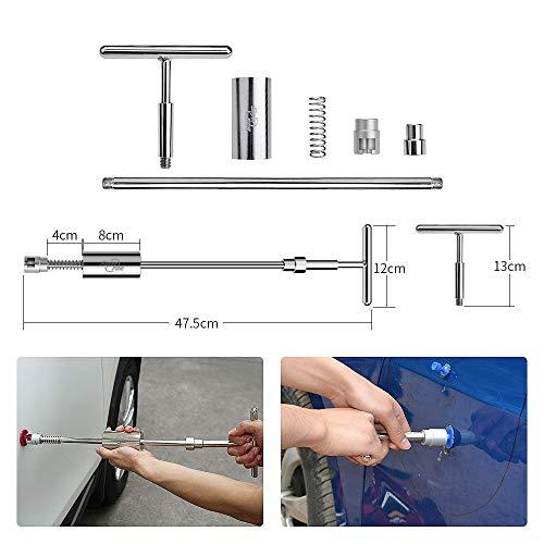 デントリペアツール SuperPDR 車の凹み直し 板金工具 ドア凹み バイク タンク 凹み直し吸盤 スライドハンマー チェックラインホットボンド  グルーガンィック15本 日本語説明書＆専用デントリペアツールキット