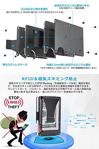 XIANGUO(シャンゴー）マネークリップ クレジットカードケース 磁気防止