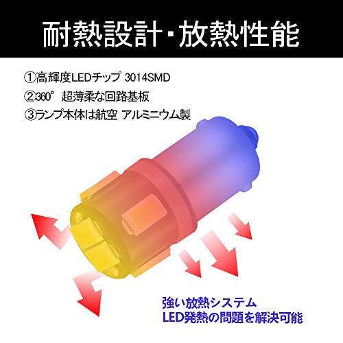 GOSMY G14 BA9s LED 口金 シングル ピン角180° ホワイト 6連 5630SMD ルームランプ 6000K (4個セット) -  日本の商品を世界中にお届け | ZenPlus