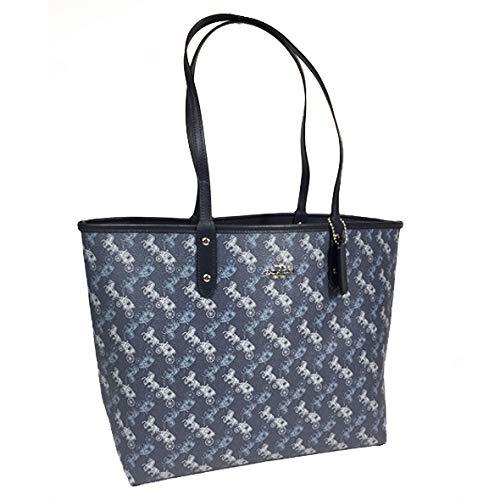 Coach reversible hot sale tote blue