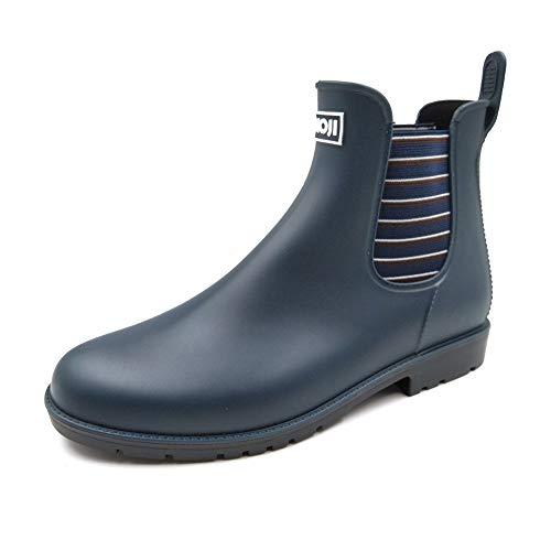 [Amoji] Women's Rain Boots Men's Rain Shoes Chelsea Shoes Chelsea Boots  Short Boots Boots Nagagutsu Side Gore Rain Shoes Waterproof Commuter  Business