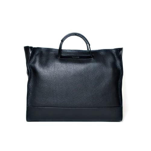 Buy [Tomoe] Leather Tote Bag TOMOE BOLD TO_R1 Men's Black from