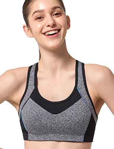 Buy Yvette Sports Bra Women's High Support Pad With Back Hook Non