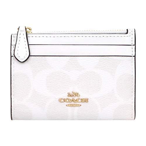 [Coach] COACH Wallet (Coin Case) F88208 88208 Chalk x Glacier White  Signature Mini ID Key Ring Skinny 2 Ladies [Outlet] [Brand] [Parallel  Import]