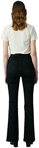 Buy [Moussy] Jeans HW Rebirth FLARE 010ESA12-2140 25inch Black