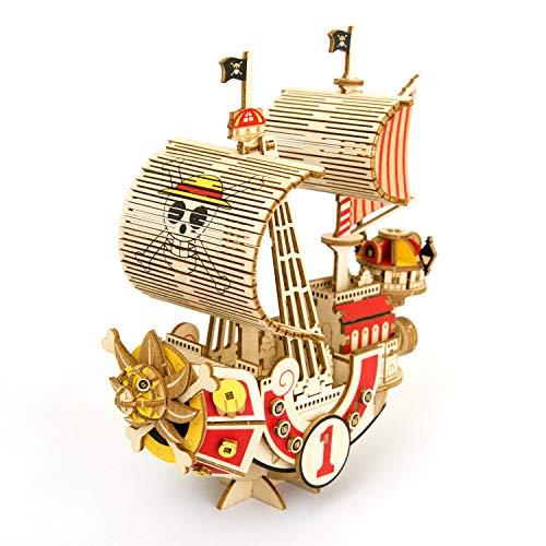Buy ki-gu-mi One Piece Thousand Sunny ――Wooden 3D 3D puzzle DIY craft kit  that can be enjoyed by elementary school students to adults ――Boys and  girls toys ――Wood puzzles that are perfect