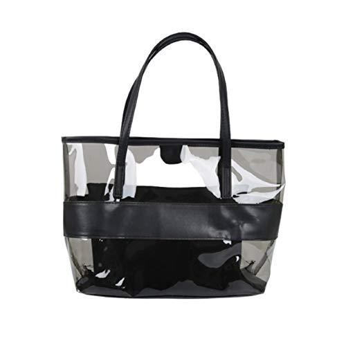 Oversize Vinyl Bag Huge Bag Transparent Bag Black and Clear 