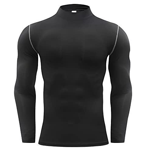 Buy Guooolex Compression Wear Men's Long Sleeve High Neck Cold Feeling  Inner Sports Shirt Underwear Compression Tops Sweat Absorbent Quick Dry  3236-Black-L from Japan - Buy authentic Plus exclusive items from Japan