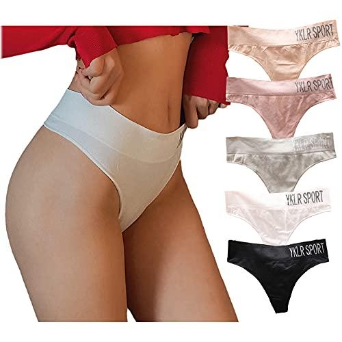  Sexy Basics Women's Thong Underwear, T Back