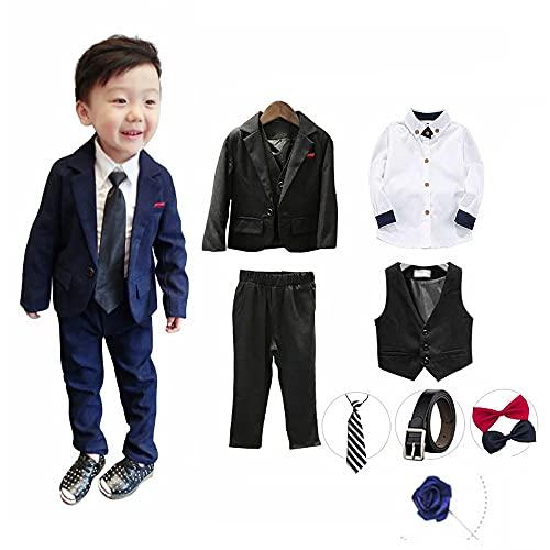 Boys Formal Suit Children's Suit 8 Piece Set Boys Children's Suit Kids Baby  Clothes Tuxedo Suit Shichigosan Entrance Ceremony Entrance Ceremony