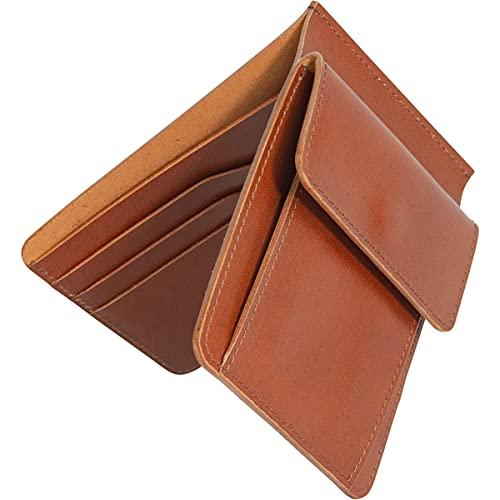 Buy [Dom Teporna] Money Clip Card Wallet with Coin Purse Men's Women's Genuine  Leather Ultra-thin Ultra-small Lightweight Italian Les Leather Brown from  Japan - Buy authentic Plus exclusive items from Japan