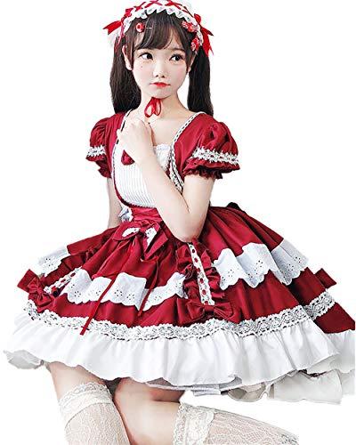 サニーステップ】メイド 服 ワンピース 長袖付き M~5L ゴシック ドレス