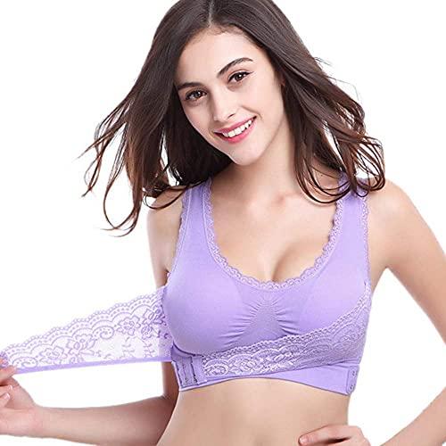 Set of 2 night bras Night bra Breast-feeding bra [Bust-up & 3D correction &  cleavage make-up] Non-wire non-stress soft fluffy back beauty sports bra