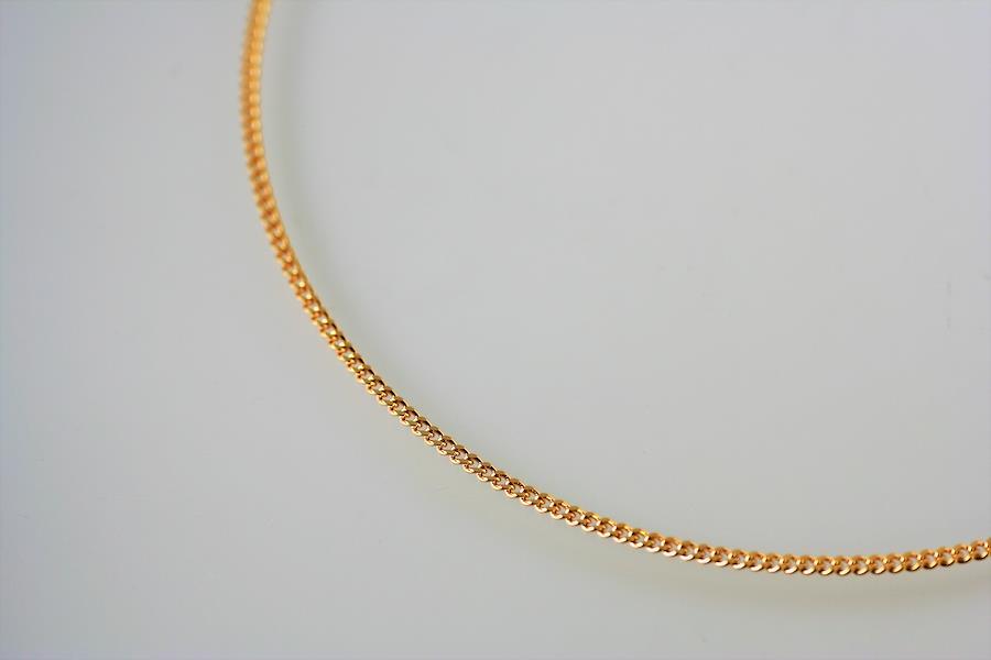 [Made in Japan] 18 gold plate, two-sided Kihei chain necklace approx.