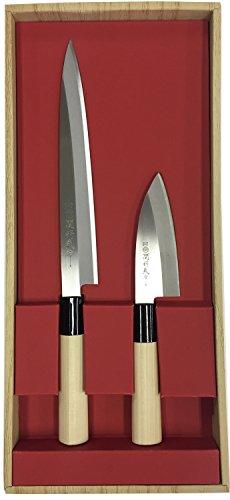 Buy Yaksel Seki Tsuba Knife Set of 2 Sashimi Knife/Koideba Knife Made in Japan  Japanese Knife for Beginners Fish Processing Stainless Steel 30042 from  Japan - Buy authentic Plus exclusive items from
