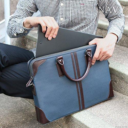 Buy [Zario] ZARIO Business Bag Men's A4 Compatible Saffiano Style