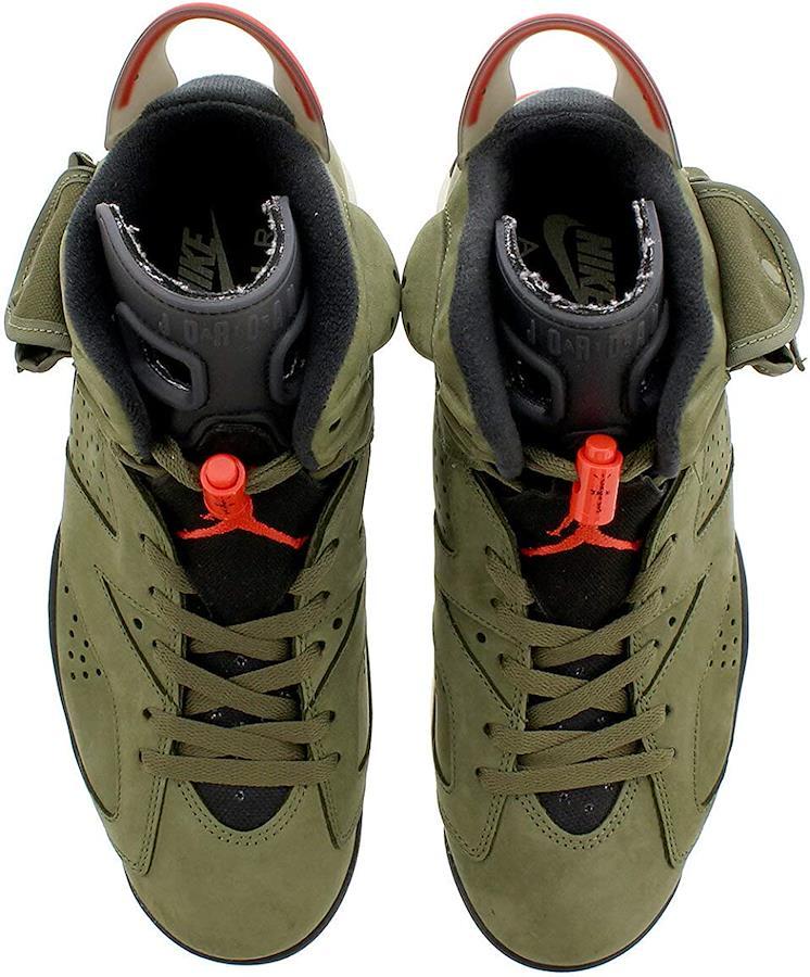[Nike] Air Jordan 6 Retro SP Medium Olive/Infrared/Black [Travis Scott]  [parallel import goods]