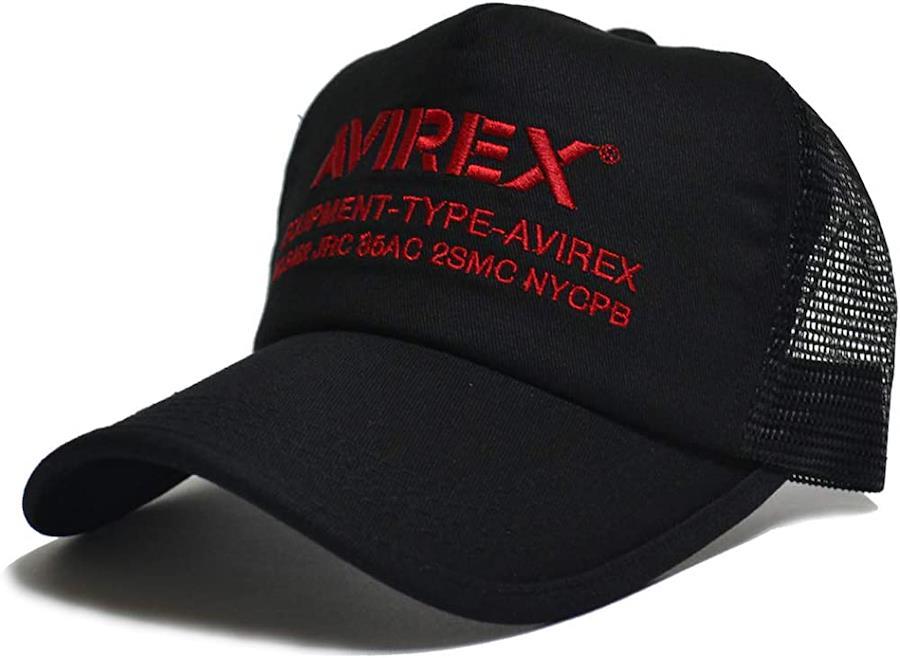 AVIREX (アビレックス) ナンバーリング 刺繍 メッシュキャップ 7300 ...