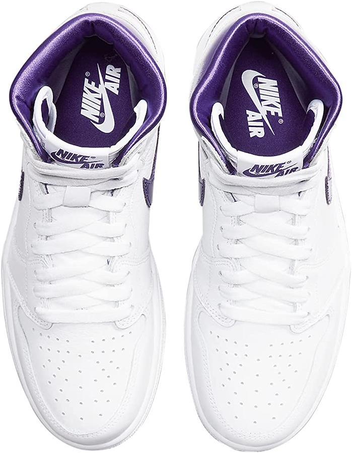 Women's Jordan 1 High OG Coat Purple White/Court Purple (CD0461 151)