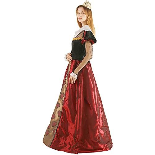 アリス・イン・ワンダーランド 赤 ハートの女王 ドレス コスプレ 衣装 - コスプレ