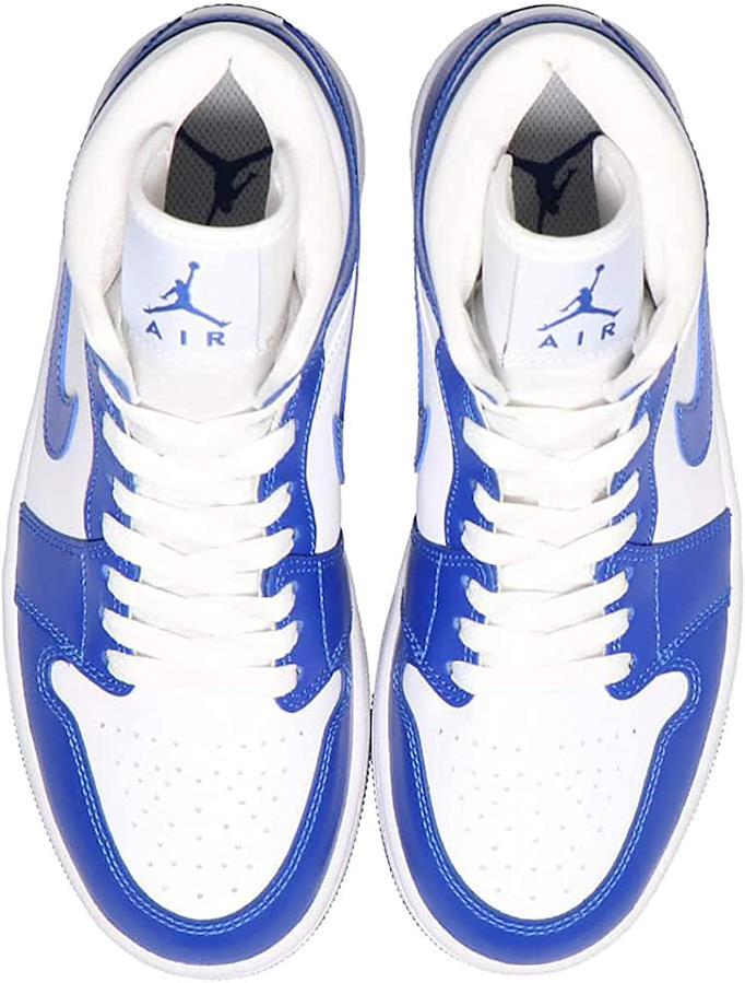 [Nike] Air Jordan 1 MID [W AIR JORDAN 1 MID] White/White/Hyper Royal  BQ6472-104 Genuine Japanese Product [Parallel Import]