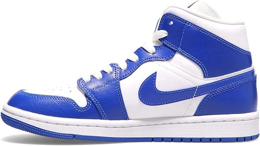 [Nike] Air Jordan 1 MID [W AIR JORDAN 1 MID] White/White/Hyper Royal  BQ6472-104 Genuine Japanese Product [Parallel Import]