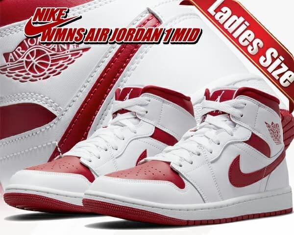 Buy [Nike] Women's Air Jordan 1 Mid WMNS Air Jordan 1 MID white ...