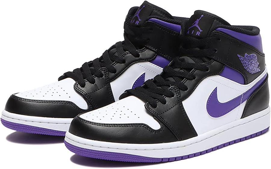 Buy Nike Air Jordan 1 Mid AIR JORDAN 1 MID Black/Purple/White