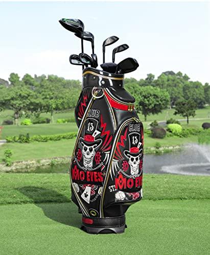スポーツゴルフバッグ Golf Club Bag キャディバッグ 防水耐摩耗性 スタンド キャディーバッグ グ キャディバッグ 撥水性高い 低重心  安定感 クラブケース キャディバック ゴルフ メンズ レディース スタンドアップ ゴルフバッグ、高級刺繍クリスタルゴルフバッグ
