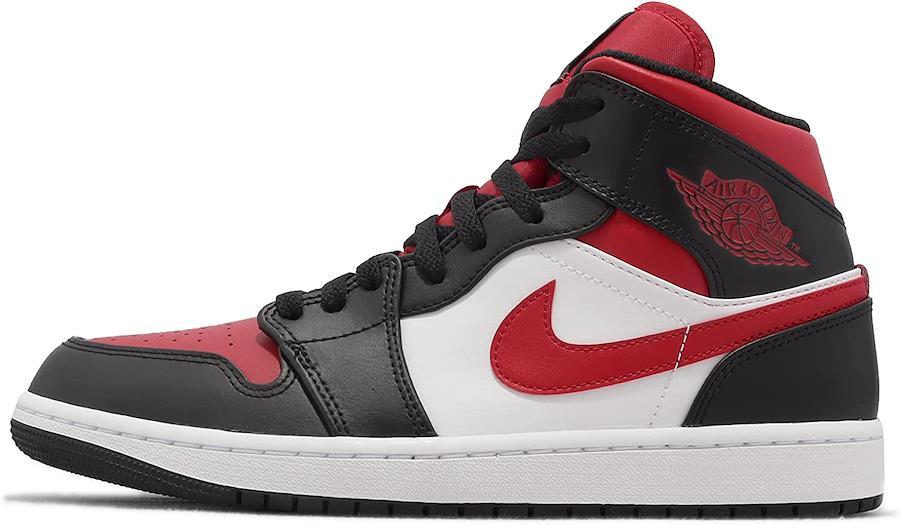 Nike Air Jordan 1 Mid Bred Toe 554724-079 [Parallel Import]