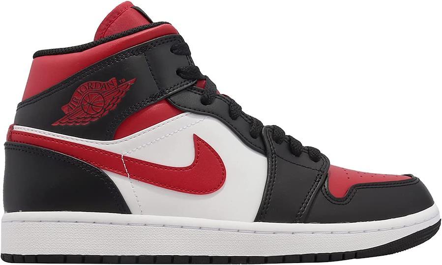 Nike Air Jordan 1 Mid Bred Toe 554724-079 [Parallel Import]