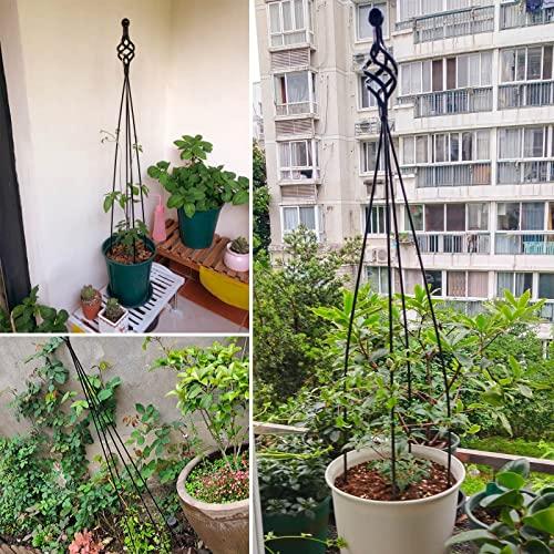 2個 エクステリア オベリスク 園芸用品支柱 盆栽用 屋外の鉢植えの植物