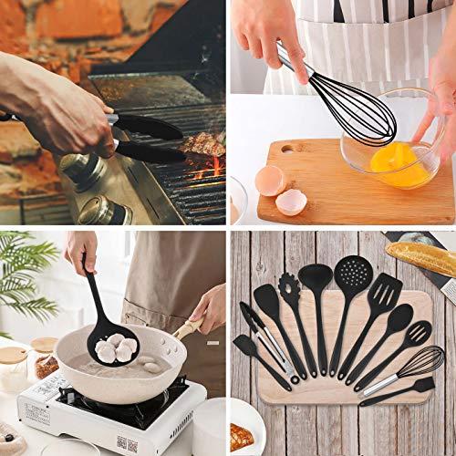  Homikit 14 Pieces Kitchen Cooking Silicone Utensils