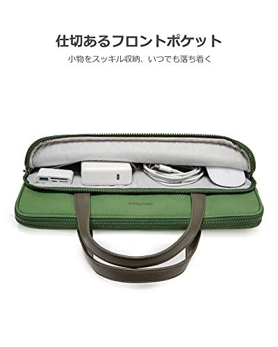 tomtoc パソコンケース 手提げ 14インチ MacBook Pro M2/M1 2023-2021/13インチ MacBook Air  MacBook Pro /13.5インチ Surface Laptop 5/14.4インチ Surface Laptop Studio対応 ブリーフケース  PCバッグ カバン 通勤 通学 撥水 グリーン - 日本の商品を世界中にお届け ...