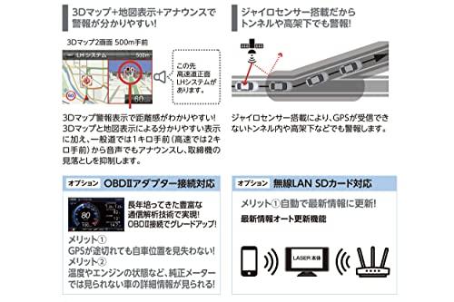 Blitz TL401R New Laser Light Reception Support/Radar Type Mobile Orbis  Identification/4.0 LCD Laser u0026 Radar Detector/Made in Japan/3 Year ...